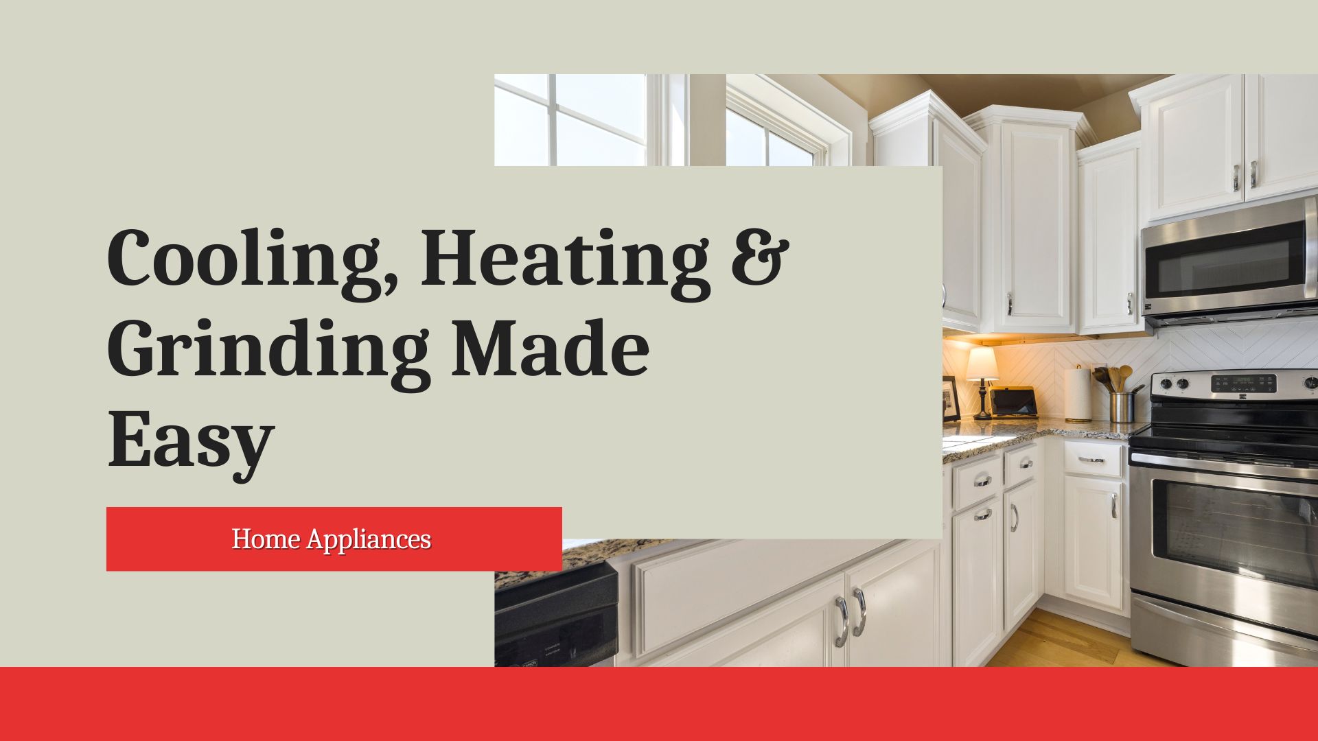 white and orange minimal modern home appliances product presentation