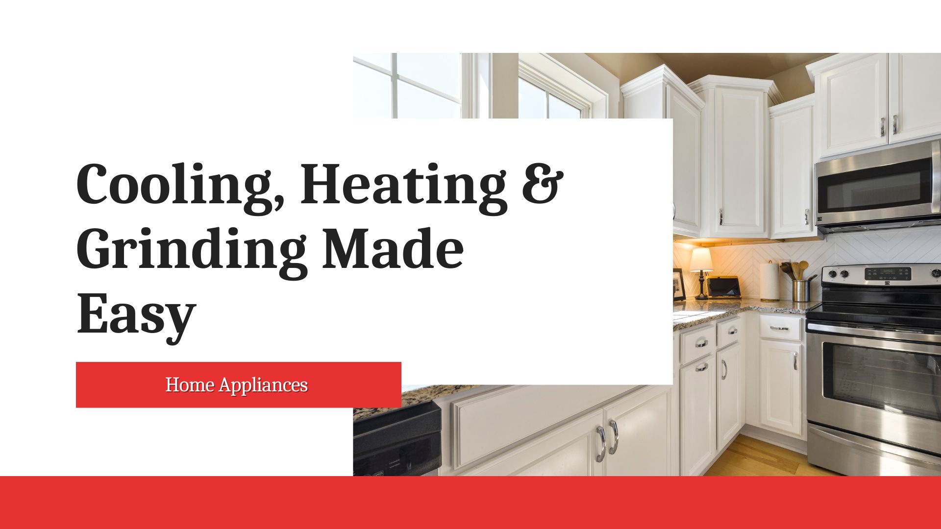 white and orange minimal modern home appliances product presentation